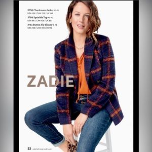 CAbi Checkmate Jacket Blazer